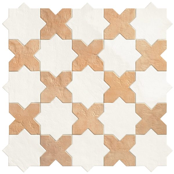 Camila White Star Porcelain Tile Hot on Sale