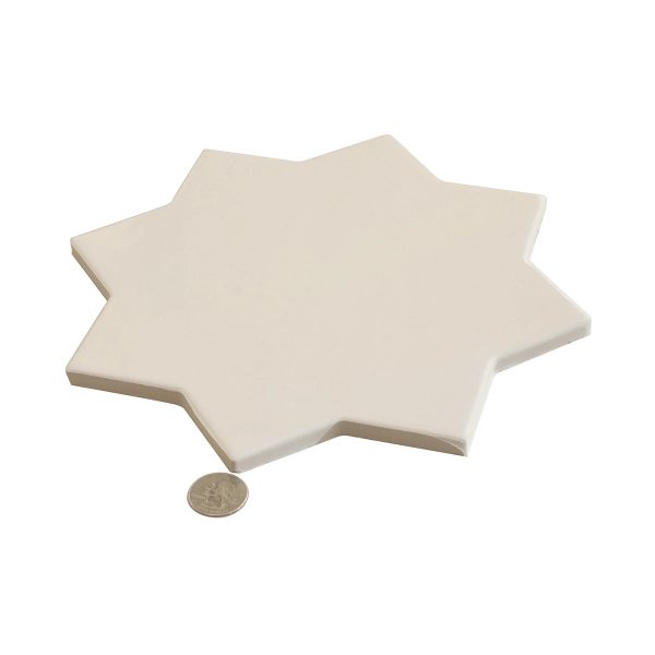 Camila White Star Porcelain Tile Hot on Sale - Image 5