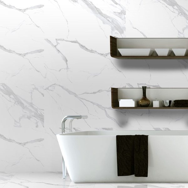 Azra Statuario Smoke 24x48 Large Format Porcelain Tile Cheap