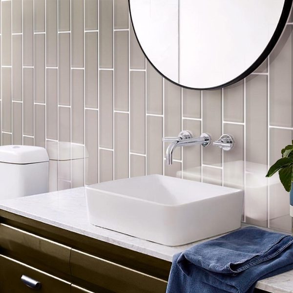 Glacier Beach 4X16 Polished Glass Tile Cheap