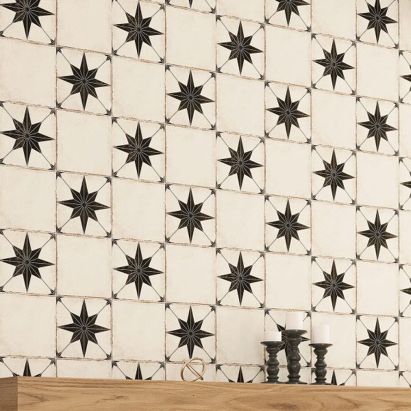 Ursa Black Star 7.87 x 7.87 Porcelain Tile Hot on Sale - Image 5