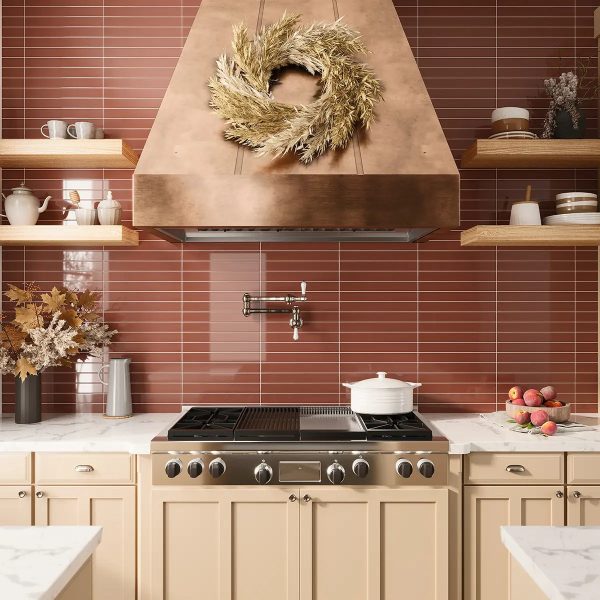 Viva Caramel 2x16 Ceramic Subway Tile Hot on Sale - Image 4