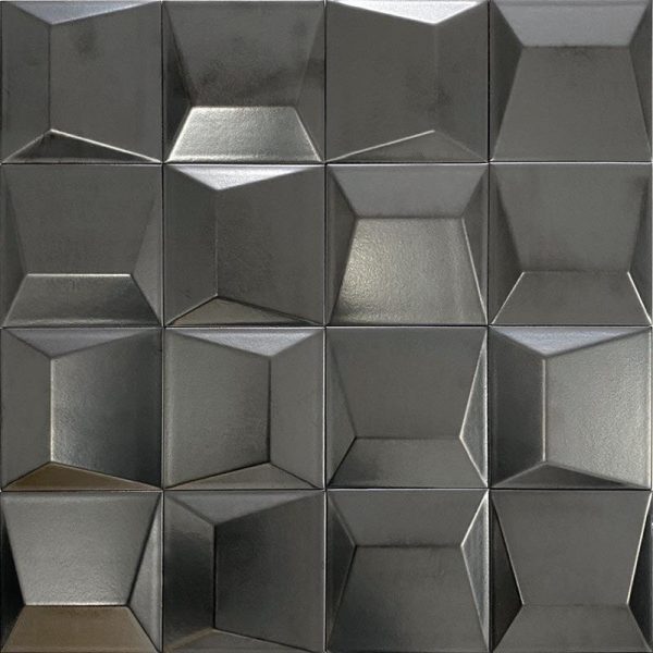 Ionic Decor Code Steel 3D Porcelain Tile Sample Supply