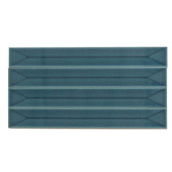Viva Peak Teal 2x16 Ceramic Subway Tile For Discount - Image 4