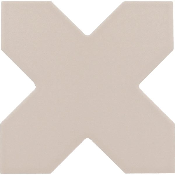Carmel Warm Taupe Porcelain Cross Tile Sample Piece Online