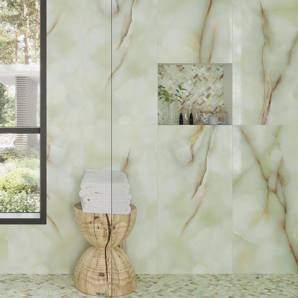 Emporio Soft Jade Onyx Large Format Porcelain Tile 24x48 Supply