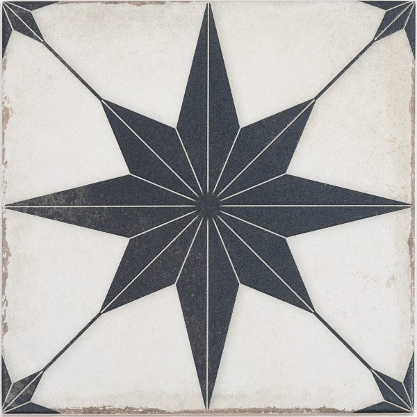 Ursa Black Star 7.87 x 7.87 Porcelain Tile Hot on Sale - Image 2