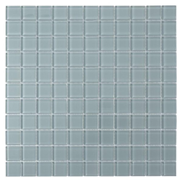 Glacier Gray 1X1 Polished Glass Tile Sale